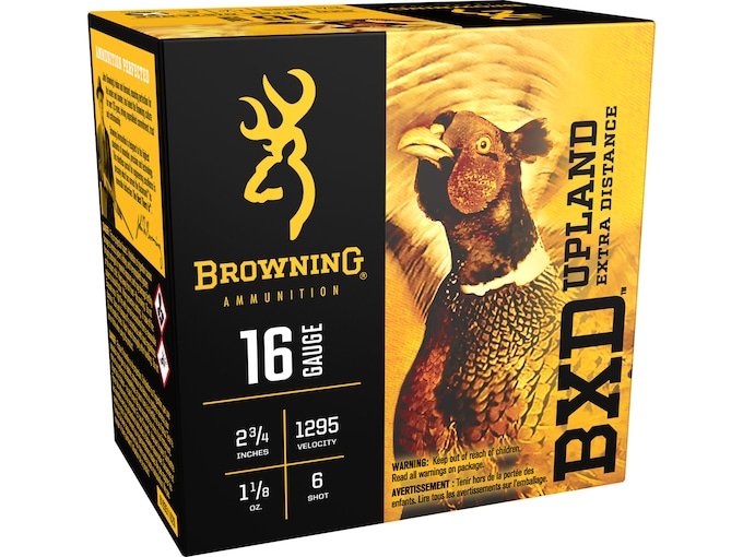 Browning BXD Upland 16 Gauge Nickel Plated Lead Ammo