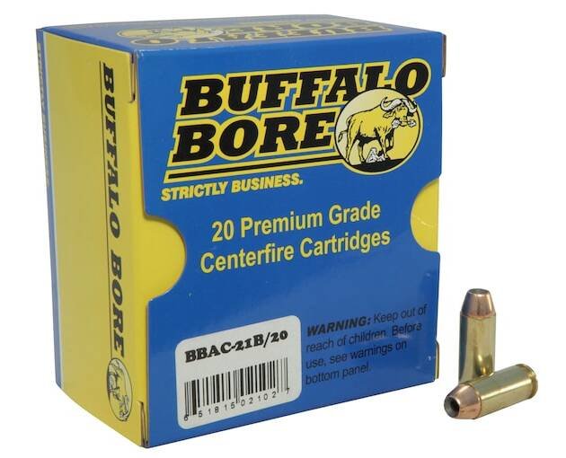 Buffalo Bore 10mm Auto Ammo 180 Grain Jacketed Hollow Point