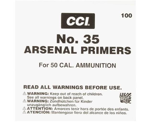 CCI 50 BMG Primers #35 Box of 500