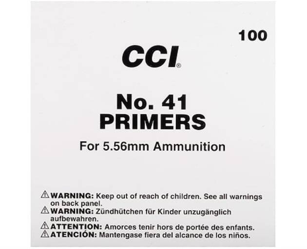 CCI Small Rifle 5.56mm NATO-Spec Military Primers #41