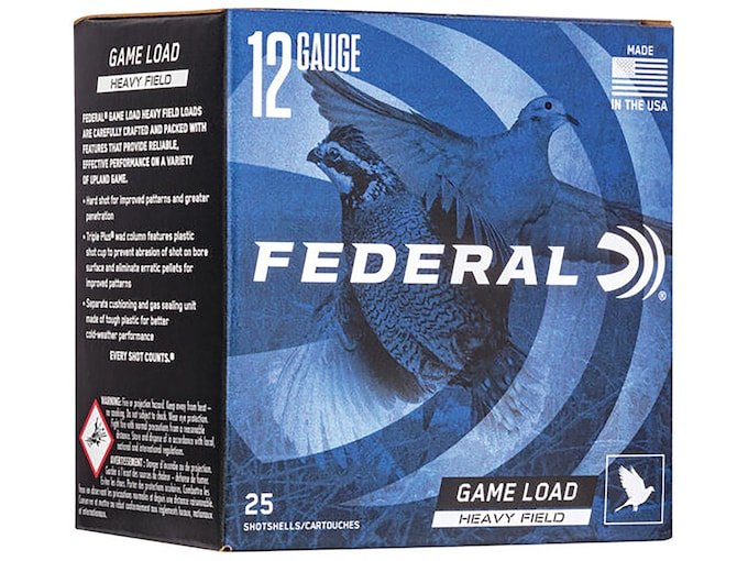 Federal Game Load Upland Heavy Field 12 Gauge Ammo