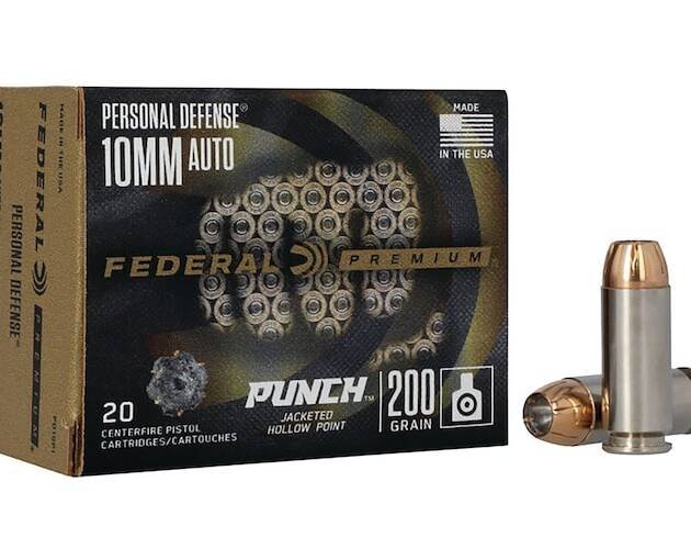 Federal Personal Defense Punch 10mm Auto Ammo 200 Grain Jacketed Hollow Point