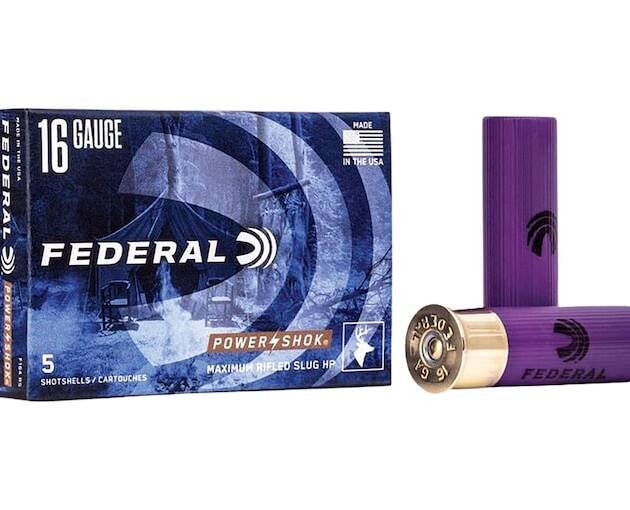 Federal Power-Shok 16 Gauge Hollow Point Rifled Slug 2-34 45oz