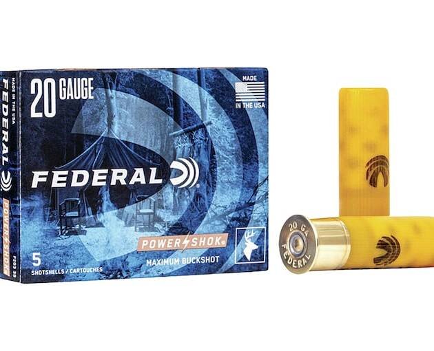 Federal Power-Shok 20 Gauge Buckshot Ammo 2-34