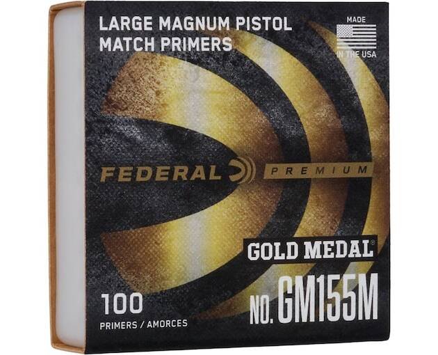 Federal Premium Gold Medal Large Pistol Magnum Match Primers #155M