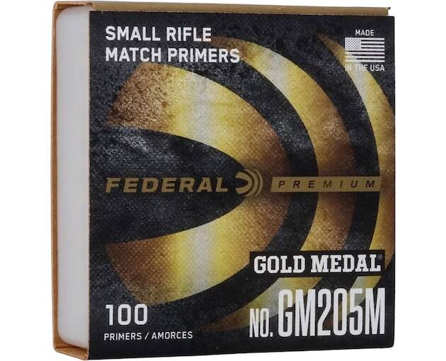 Federal Premium Gold Medal Small Rifle Match Primers #205M