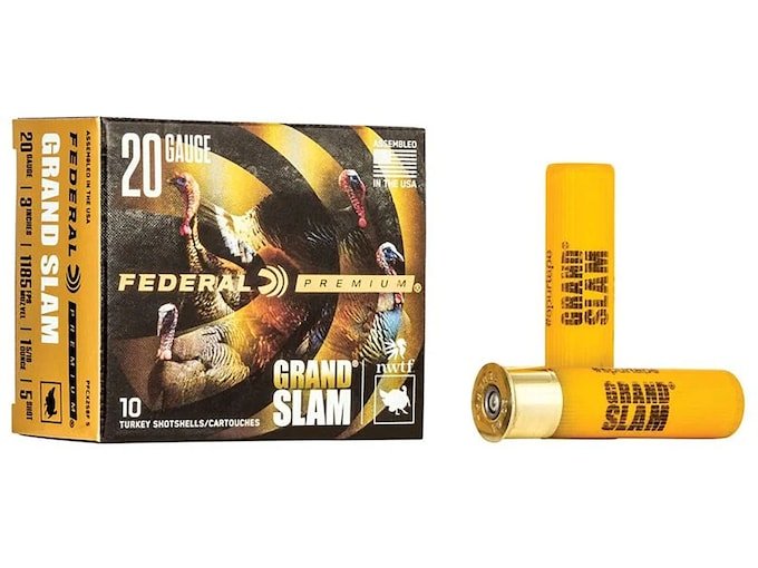 Federal Premium Grand Slam Turkey 20 Gauge Ammo 3 #5 Copper Plated Lead Shot