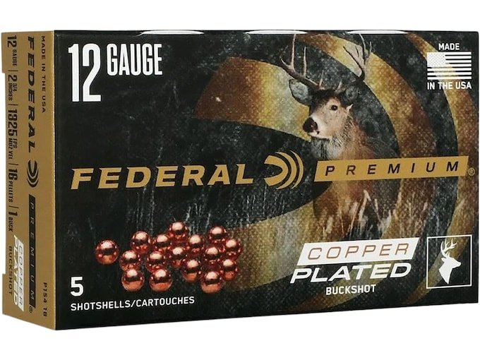 Federal Premium Vital-Shok 12 Gauge Buckshot Ammo 2-3 4 Buckshot