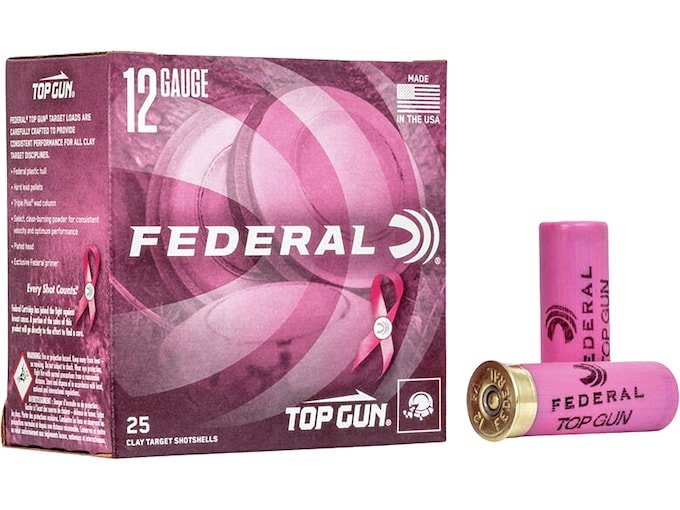 Federal Top Gun Pink Hull 12 Gauge Ammo