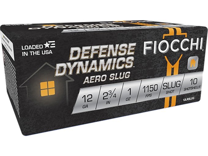 Fiocchi Defense Dynamics Low Recoil 12 Gauge Rifled Slug 2-34 1oz