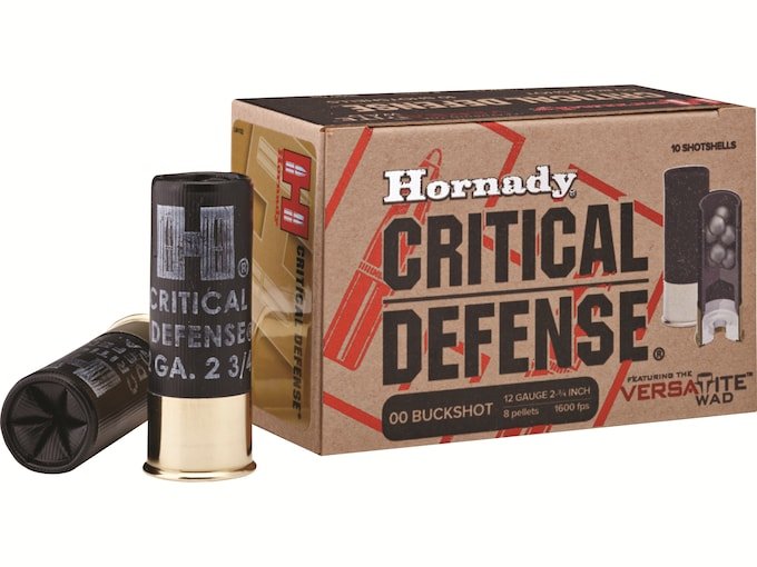 Hornady Critical Defense 12 Gauge Buckshot Ammo 2-34