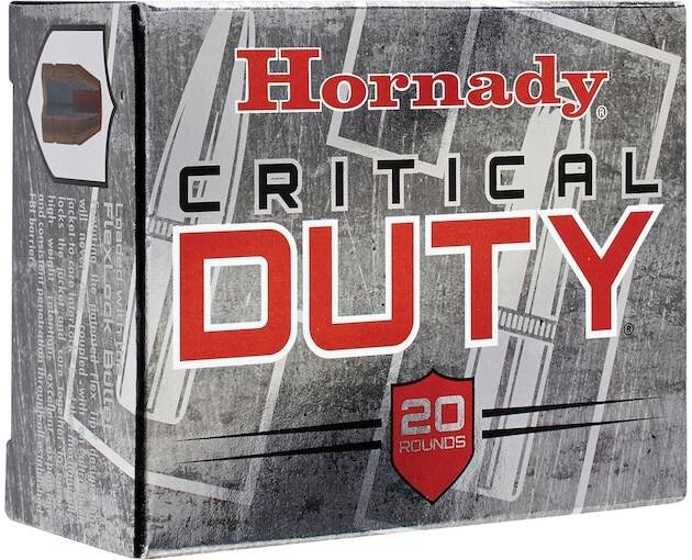 Hornady Critical Duty 10mm Auto Ammo 175 Grain Hornady FlexLock Polymer Tip