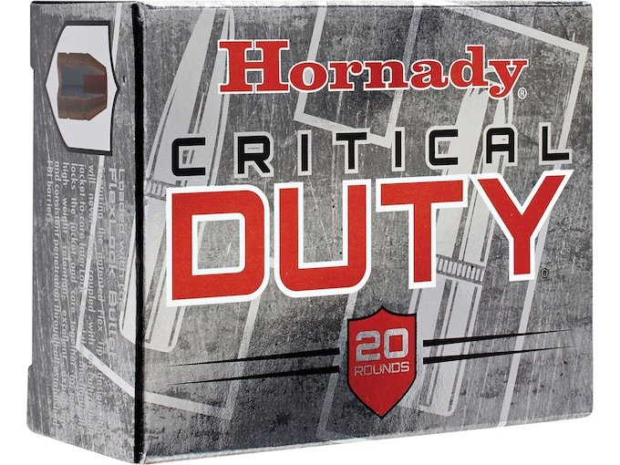 Hornady Critical Duty 10mm Auto Ammo 175 Grain Hornady FlexLock Polymer Tip