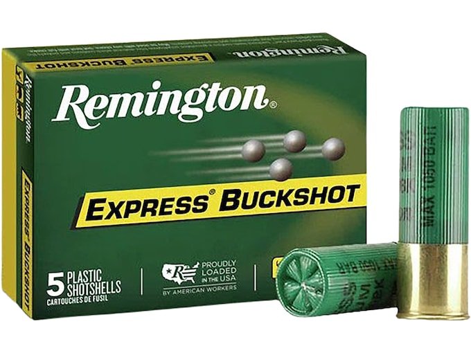 Remington Express Managed-Recoil 12 Gauge Buckshot Ammo 2-3 4