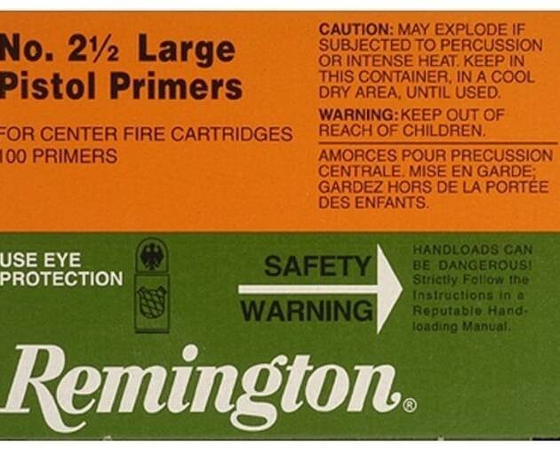 Remington Large Pistol Primers #2-12