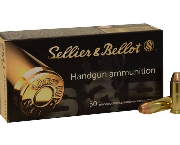 Sellier & Bellot 10mm Auto Ammo 180 Grain Full Metal Jacket