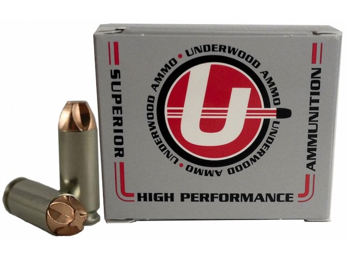 Underwood Xtreme Defender 10mm Auto Ammo 115 Grain Lehigh Xtreme Defense Fluted Lead Free