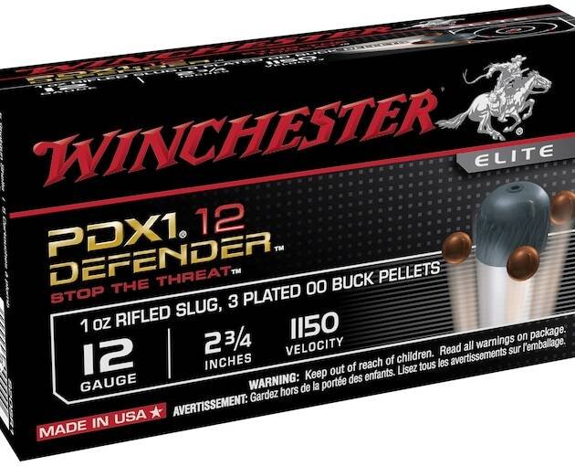 Winchester Defender 12 Gauge Rifled Slug and #00 Buckshot 2-3 4 12 oz