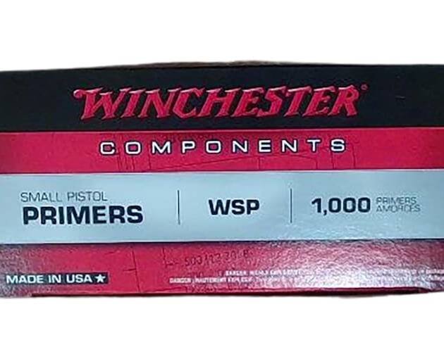 Winchester Small Pistol Primers #1-1/2