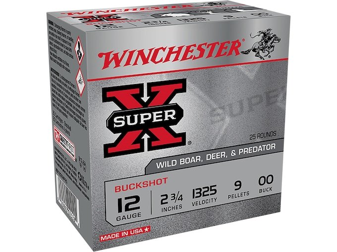 Winchester Super X 12 Gauge Buckshot Ammo 2-34