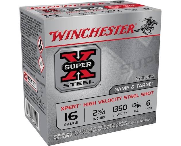 Winchester Super X Xpert Game and Target 16 Gauge Steel Ammo