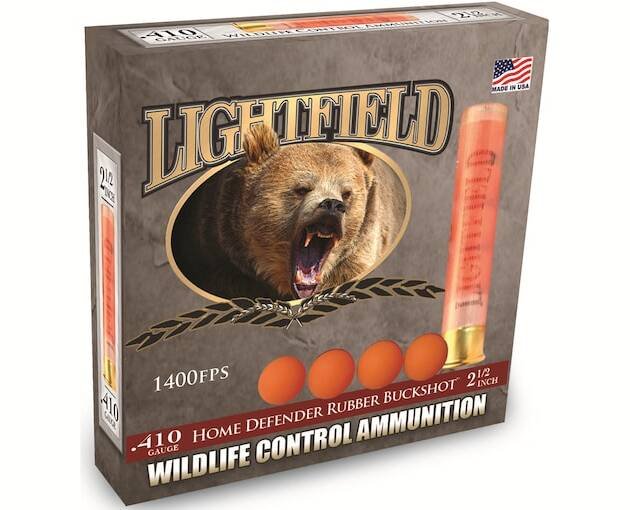 Lightfield Wildlife Control Less Lethal 410 Ammo 2-12 Rubber Buckshot 4 Pellets