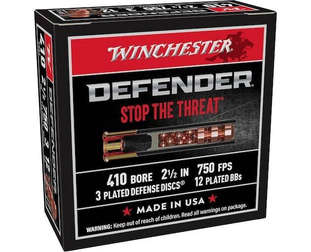 Winchester PDX1 Defender 410 Copper Plated Lead Ammo