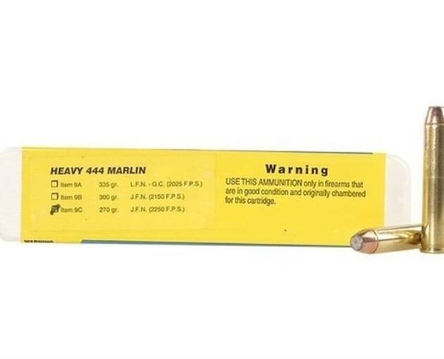 Buffalo Bore 444 Marlin Ammo 270 Grain Jacketed Flat Nose