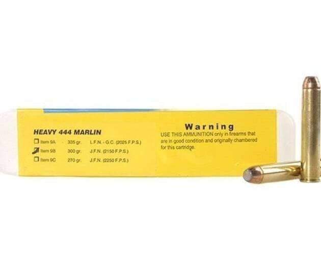 Buffalo Bore 444 Marlin Ammo 300 Grain Jacketed Flat Nose