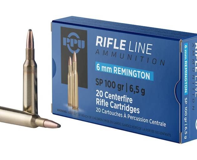 PPU 6mm Remington Ammo 100 Grain Jacketed Soft Point