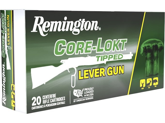 Remington Core-Lokt Tipped 444 Marlin Ammo 280 Grain Polymer Tip