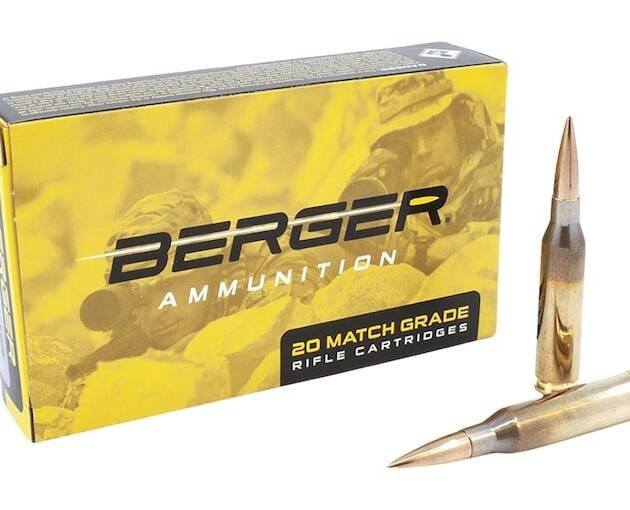 Berger Match Grade 338 Lapua Magnum Ammo 300 Grain Hybrid OTM Tactical Jacketed Hollow Point