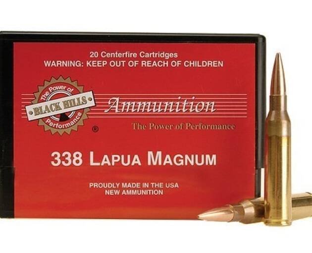 Black Hills 338 Lapua Magnum Ammo 250 Grain Open Tip Match