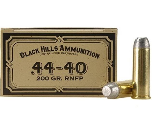 Black Hills Cowboy Action 44-40 WCF Ammo 200 Grain Flat Nose
