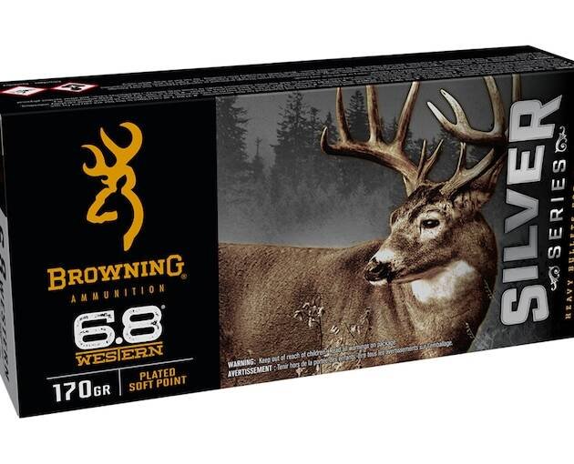 Browning Silver Series 6.8 Western Ammo 170 Grain Jacketed Soft Point
