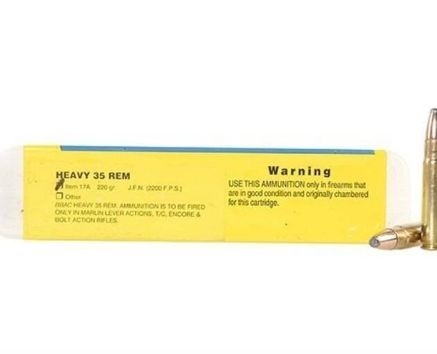 Buffalo Bore 35 Remington Ammo 220 Grain Jacketed Flat Nose