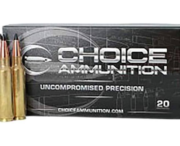 Choice 6.8 Western Ammo 165 Grain Nosler AccuBond Long Range Polymer Tip
