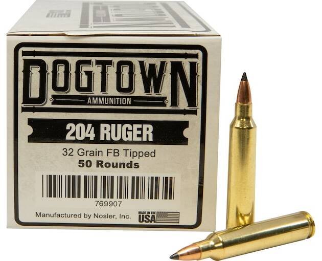 Dogtown 204 Ruger Ammo 32 Grain Polymer Tip