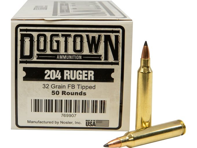 Dogtown 204 Ruger Ammo 32 Grain Polymer Tip