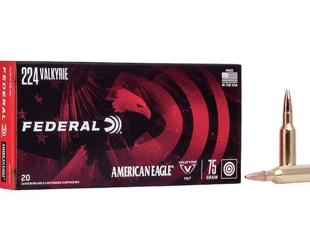 Federal American Eagle 224 Valkyrie Ammo 75 Grain Full Metal Jacket