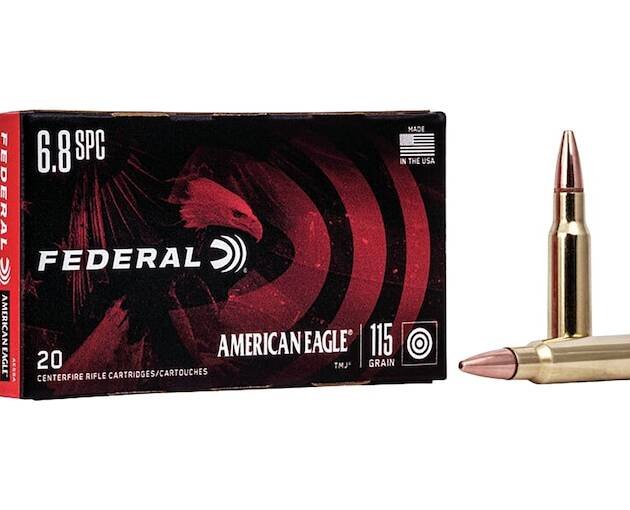 Federal American Eagle 6.8mm Remington SPC Ammo 115 Grain Full Metal Jacket