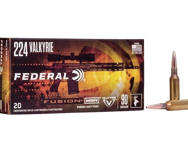 Federal Fusion MSR 224 Valkyrie Ammo 90 Grain Bonded Round Nose