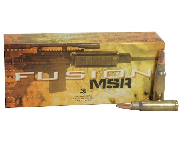 Federal Fusion MSR 6.8mm Remington SPC Ammo 115 Grain Bonded Round Nose