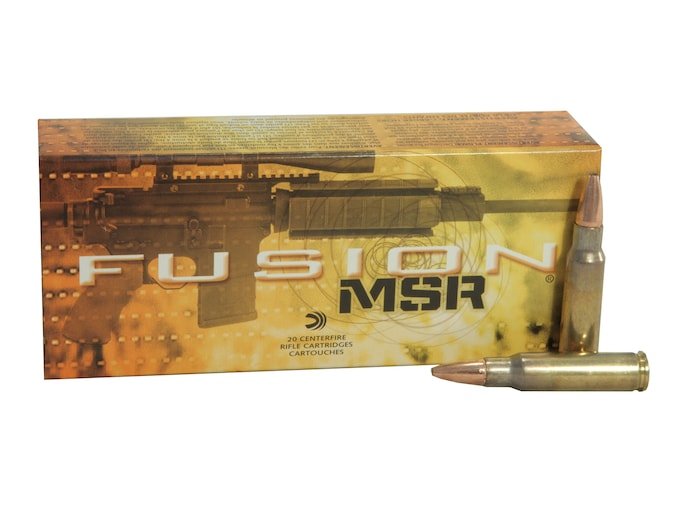 Federal Fusion MSR 6.8mm Remington SPC Ammo 115 Grain Bonded Round Nose