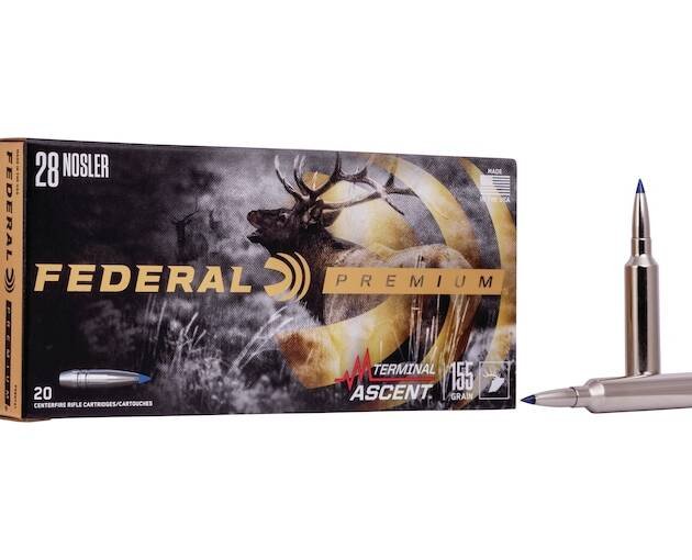 Federal Premium Terminal Ascent 28 Nosler Ammo 155 Grain Bonded Polymer Tip