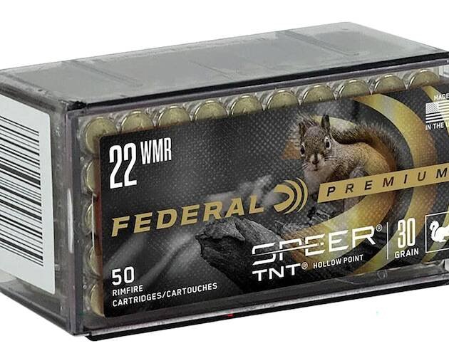 Federal Premium V-Shok 22 Winchester Magnum Rimfire (WMR) Ammo 30 Grain Jacketed Hollow Point