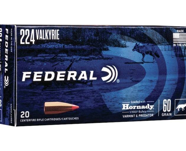 Federal Varmint & Predator 224 Valkyrie Ammo 60 Grain Hornady V-Max Polymer Tip