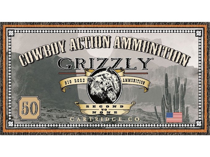 Grizzly Cartridge Cowboy 44-40 WCF Ammo 200 Grain Flat Nose