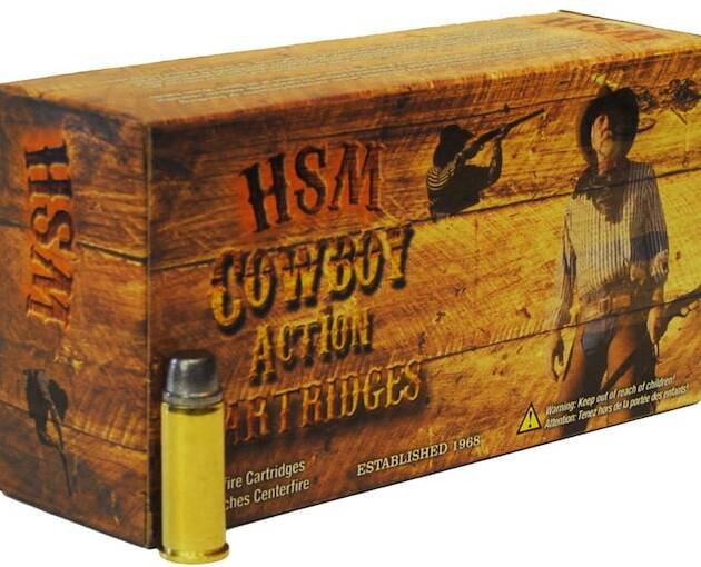 HSM Cowboy Action 44-40 WCF Ammo 200 Grain Flat Nose