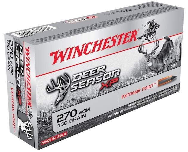 Winchester Deer Season XP 270 Winchester Short Magnum (WSM) Ammo 130 Grain Extreme Point Polymer Tip